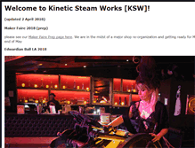 Tablet Screenshot of kineticsteamworks.org